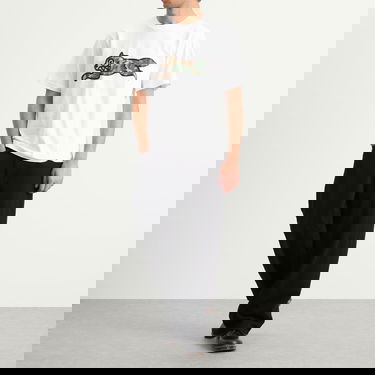 Тениска BBC IceCream Woodland Camo Running Dog Graphic Tee, Size Large Бяло | IC25380-WHT, 4