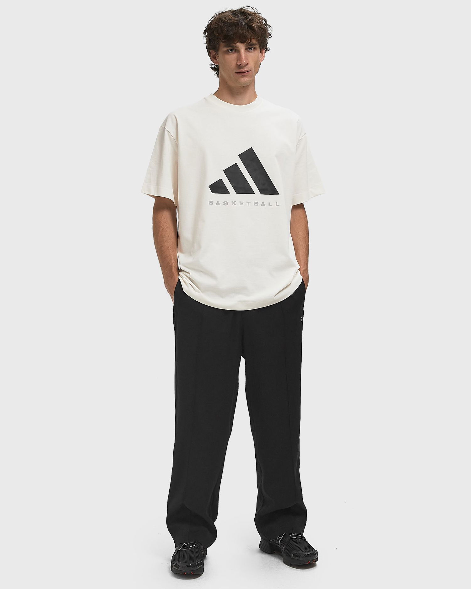 Тениска adidas Originals Basketball T-Shirt Бяло | JX5574, 1