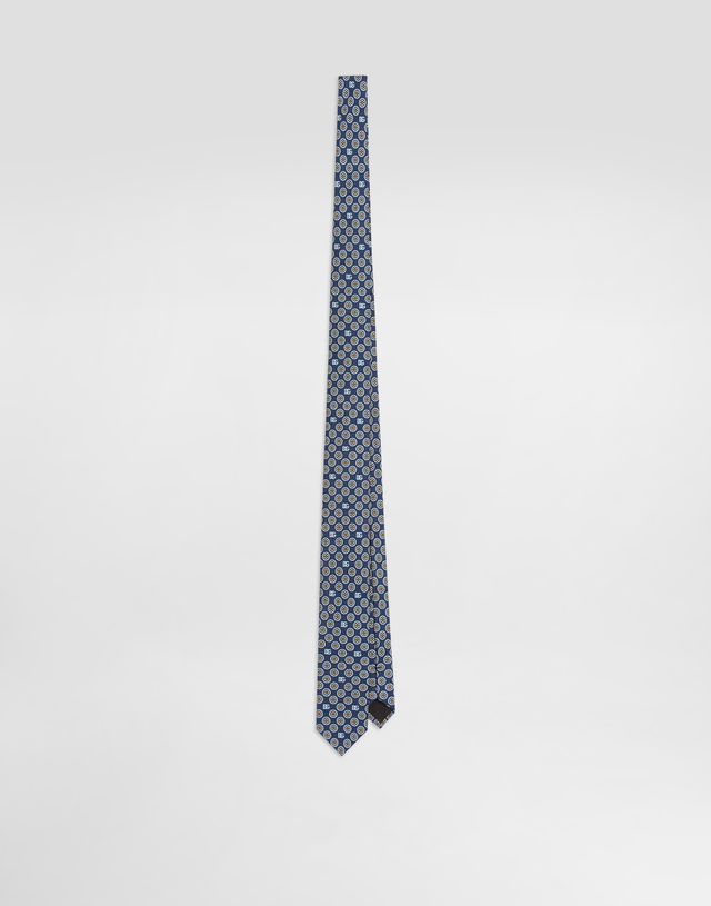 Dolce & Gabbana Martini Jacquard Micro-design Logo Tie