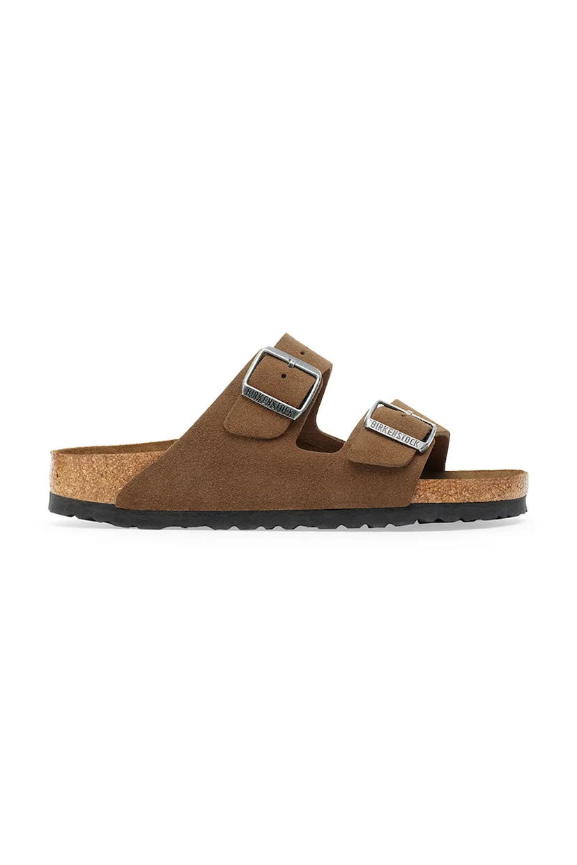 Кецове и обувки Birkenstock Birkenstock Arizona Suede Slides Кафяво | 1030865