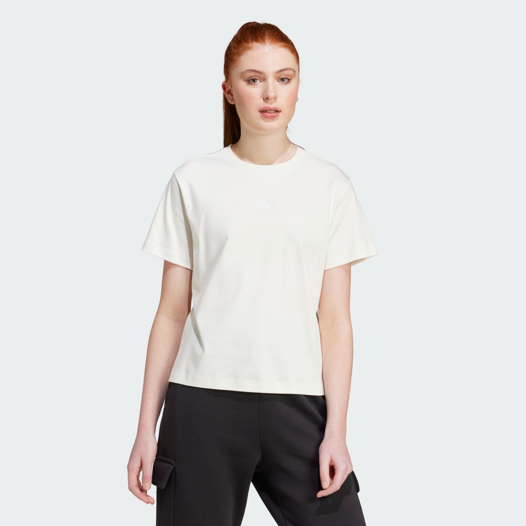 Тениска adidas Performance Signature Graphic Print T-Shirt Бяло | IX3763, 0