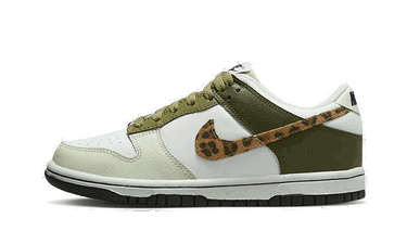 Кецове и обувки Nike Dunk Low "Leopard" GS Зелено | DX9282-100, 0