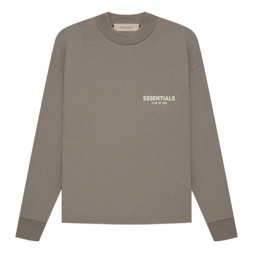 Суитчър Fear of God Essentials Long Sleeve Tee Кафяво | FOG-SS22-462