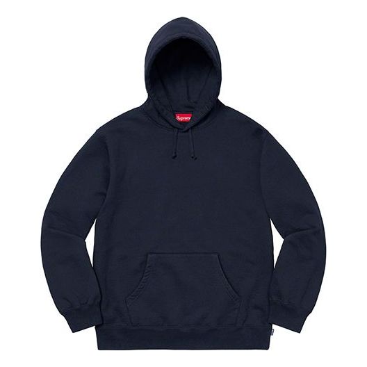 Суитчър Supreme Supreme Script Hooded Sweatshirt Тъмно синьо | SUP-FW19-1014, 0
