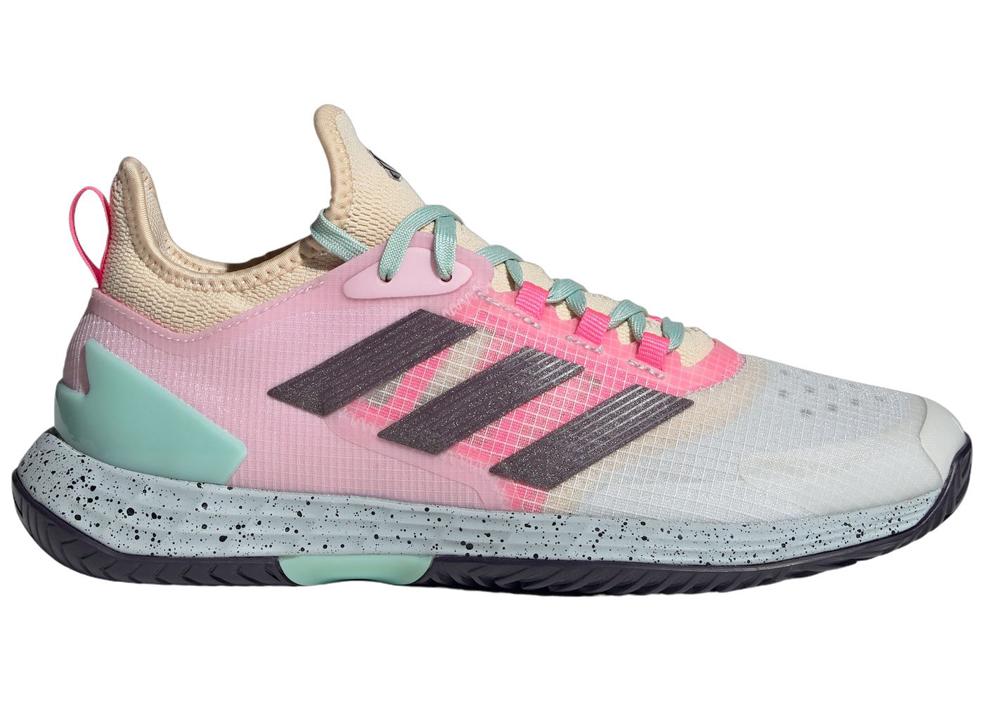 Кецове и обувки adidas Performance Adizero Ubersonic 4.1 Crystal White Aurora Met. Semi Flash Aqua Розово | IF0445, 0