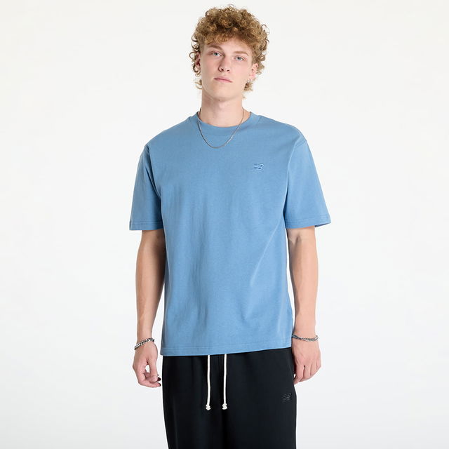 Athletics Cotton T-Shirt Heron Blue