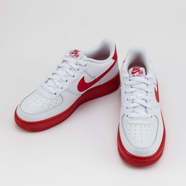Кецове и обувки Nike Air Force 1 "White Red Sole" GS Бяло | CV7663-102, 2