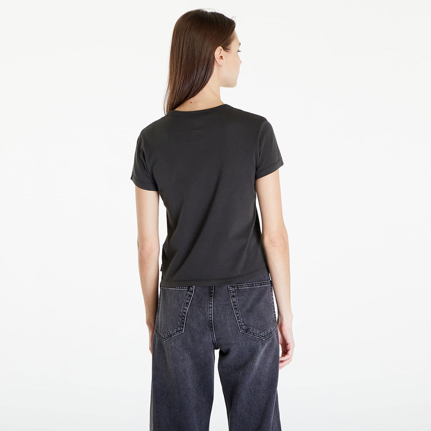 Тениска Vans Women's T-Shirt Rugged Box Logo Mini Black Черно | VN000GFMBLK1, 1