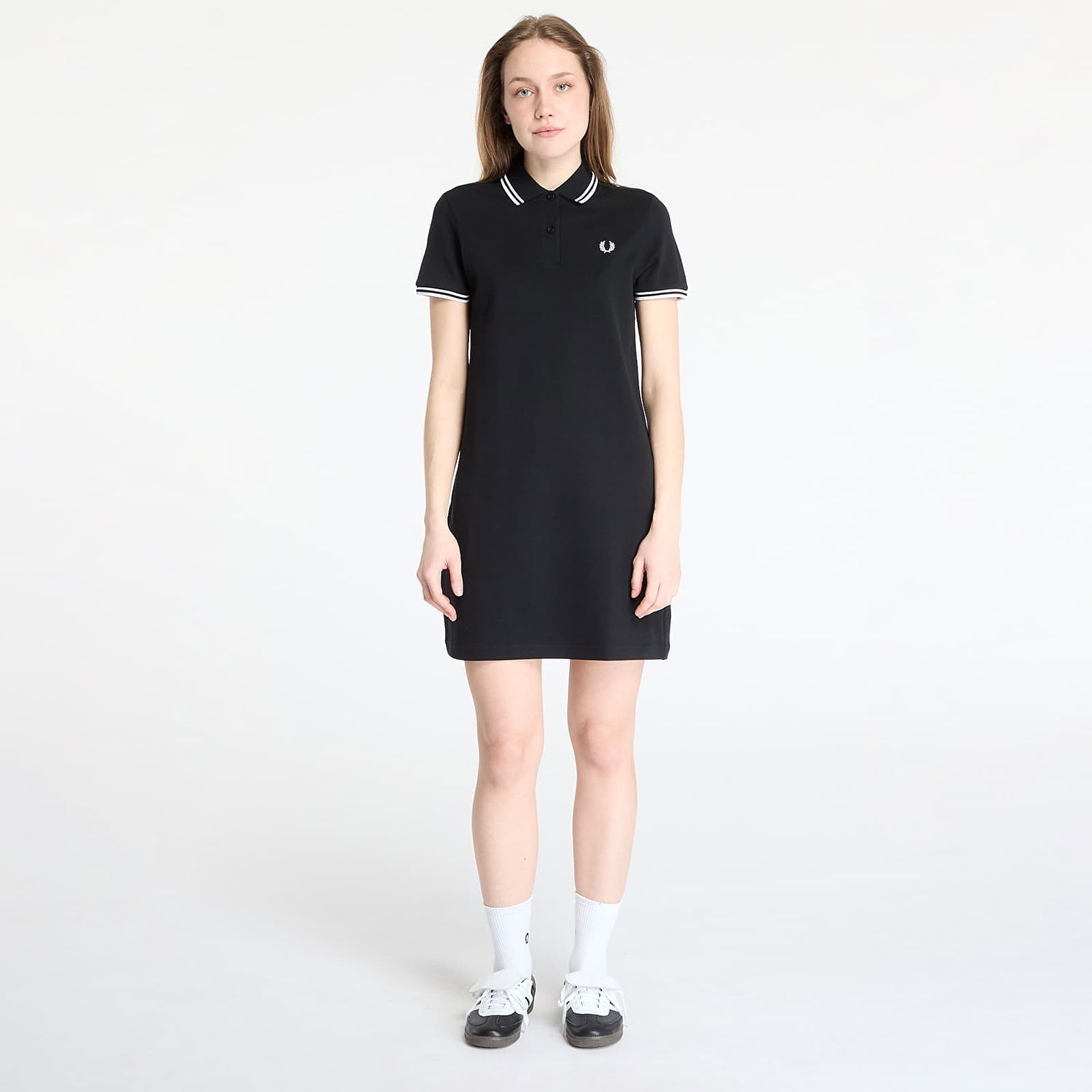 Pокля Fred Perry Fred Perry Twin Tipped Polo Dress Черно | D3600 350, 0