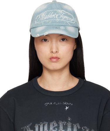 Шапка с козирка MISBHV MISBHV Forever Distressed Denim Baseball Cap Синьо | 250A504, 0