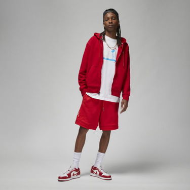 Суитчър Jordan Jordan Essentials Full-Zip Fleece Hoodie Червено | DQ7350-687, 3