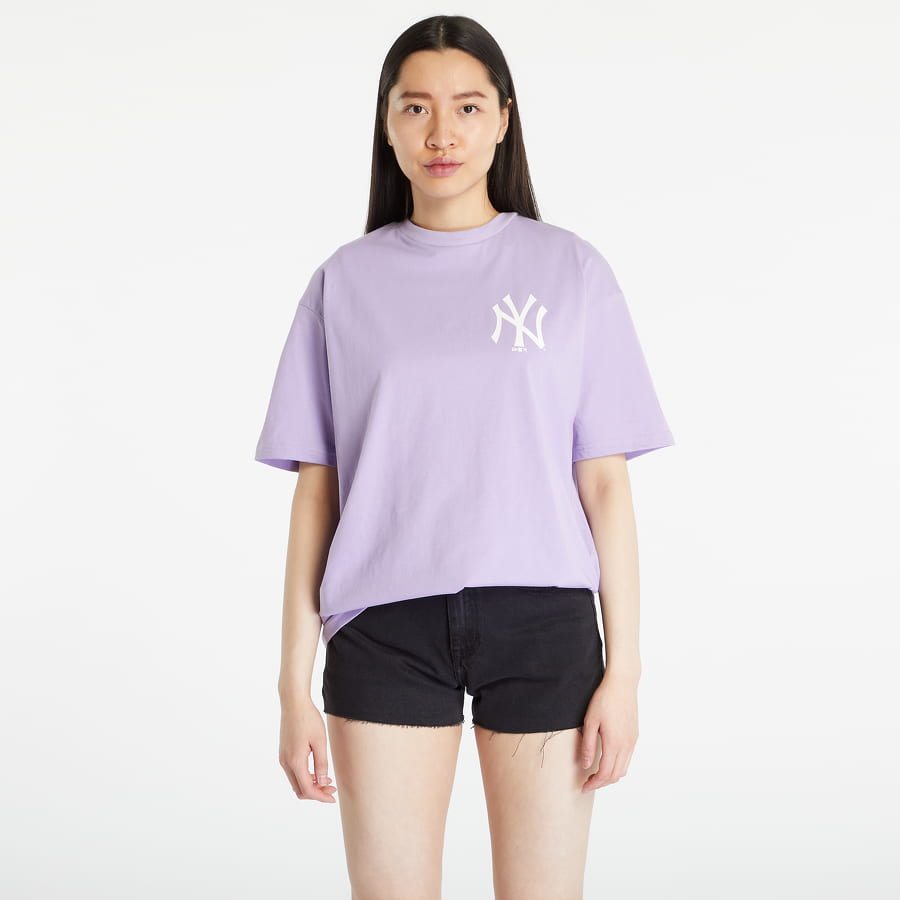 Тениска New Era League Essentials Lc Os Tee New York Yankees Лилаво | 60332152, 0