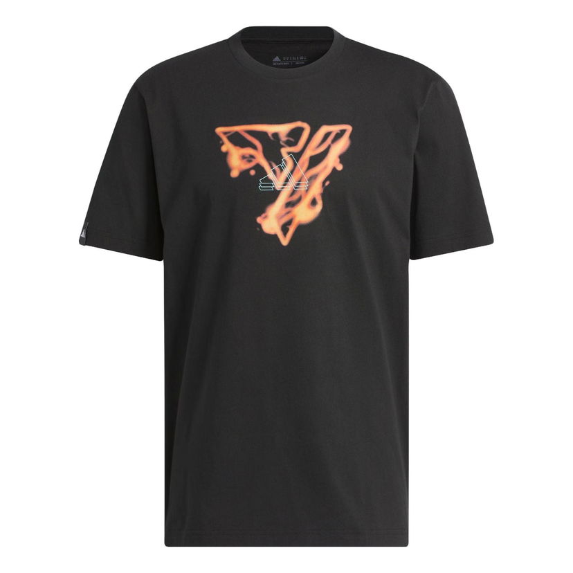 Тениска adidas Originals Trae Young Icy Fire Signature Tee Черно | IM9167