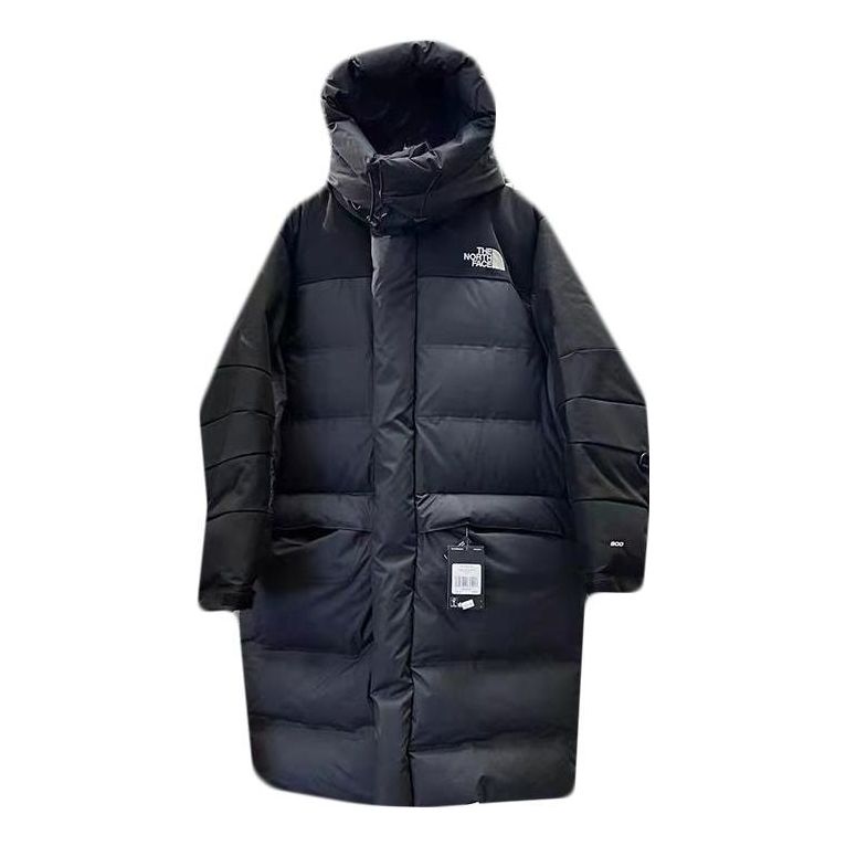 Пухо яке The North Face FW22 Logo Hooded Puffer Coat Черно | NF0A7RCR-JK3