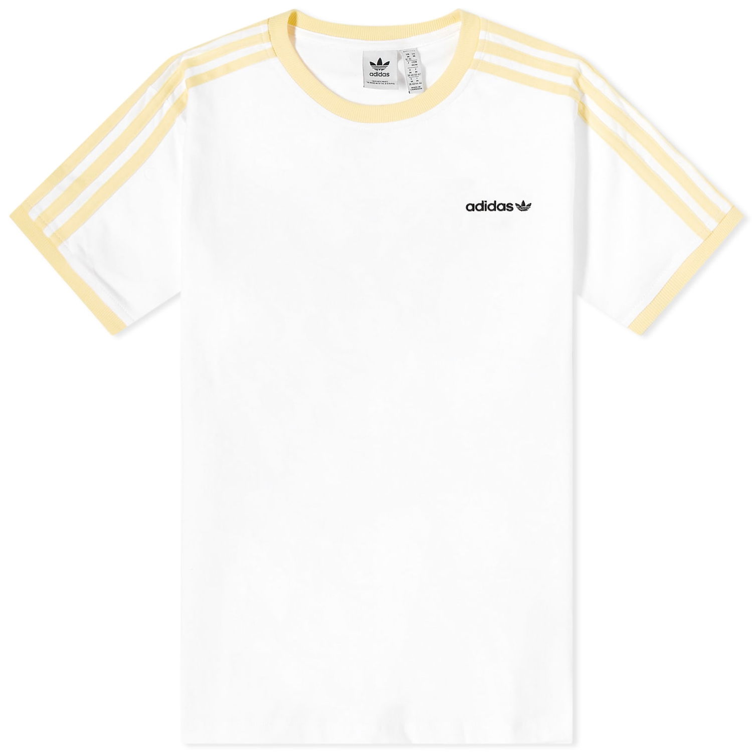 Тениска adidas Originals 3-Stripe Cali Tee Бяло | IC3098, 0