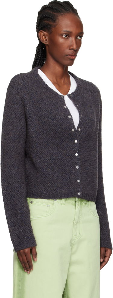 Пуловер Eckhaus Latta Eckhaus Latta Yak Snap Cardigan Тъмно синьо | 8257-EL-PF25-M -, 1