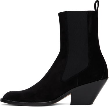 Кецове и обувки Khaite KHAITE Austin Suede Ankle Boots Черно | F1092-849, 2