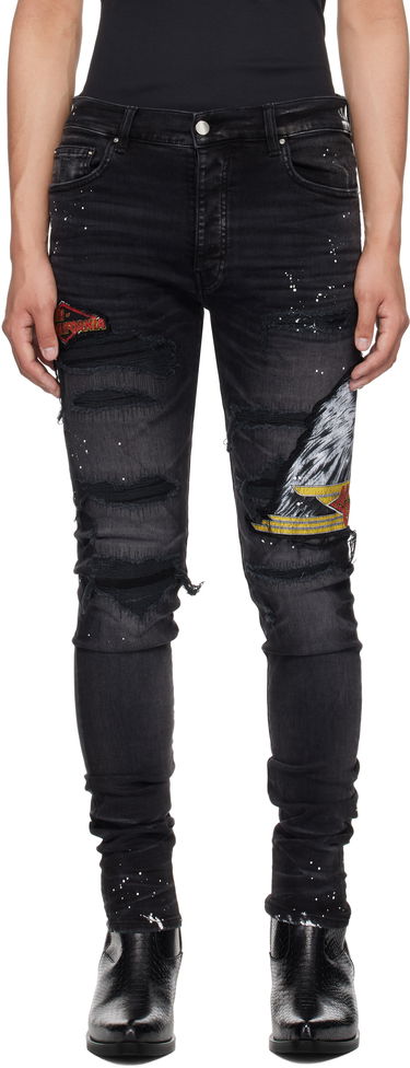 Дънки AMIRI AMIRI MA Cement Thrasher Skinny Jeans Черно | AMDNSY1151, 0