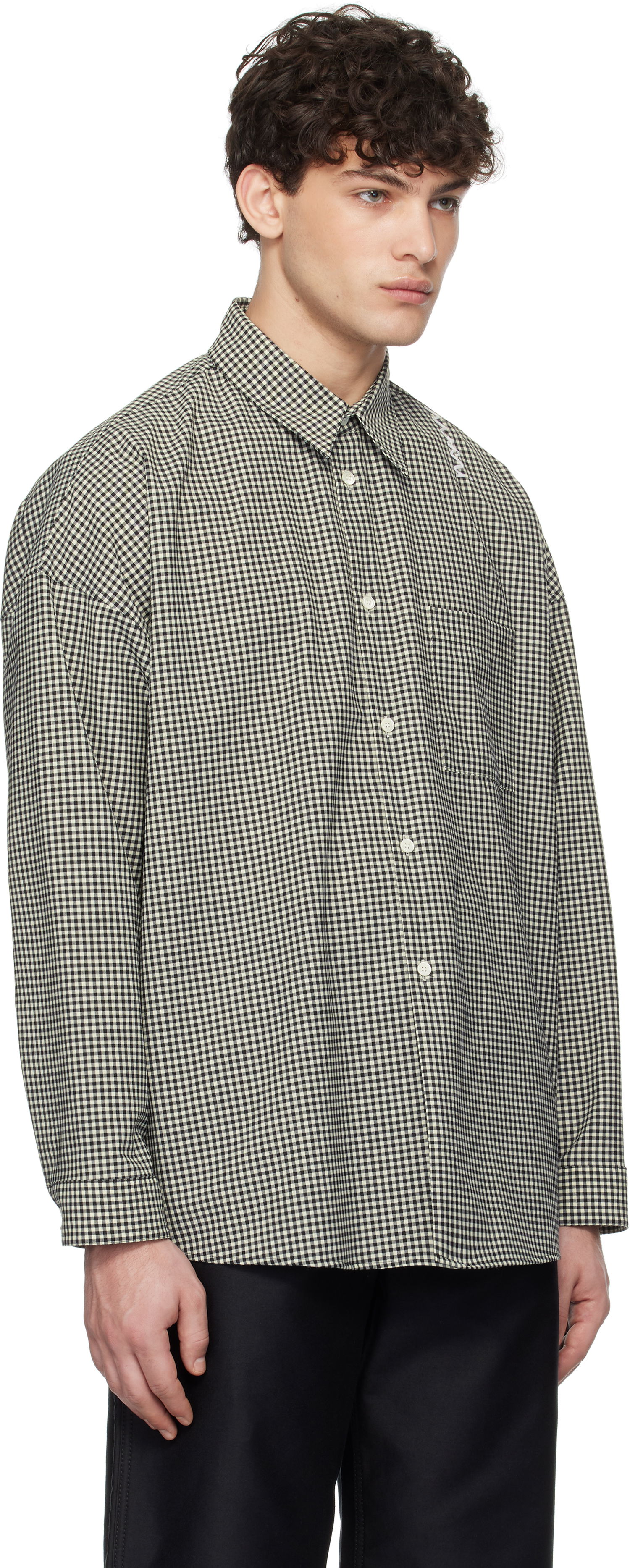 Риза Marni Marni Checked Wool Shirt Бежово | CUMU0061S5 UTP787, 1