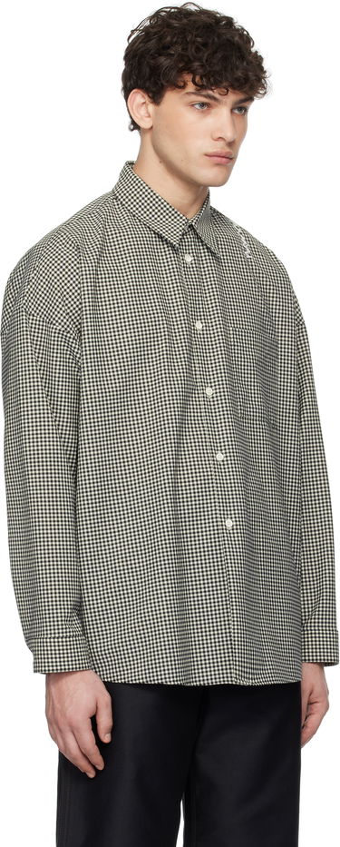 Риза Marni Marni Checked Wool Shirt Бежово | CUMU0061S5 UTP787, 1