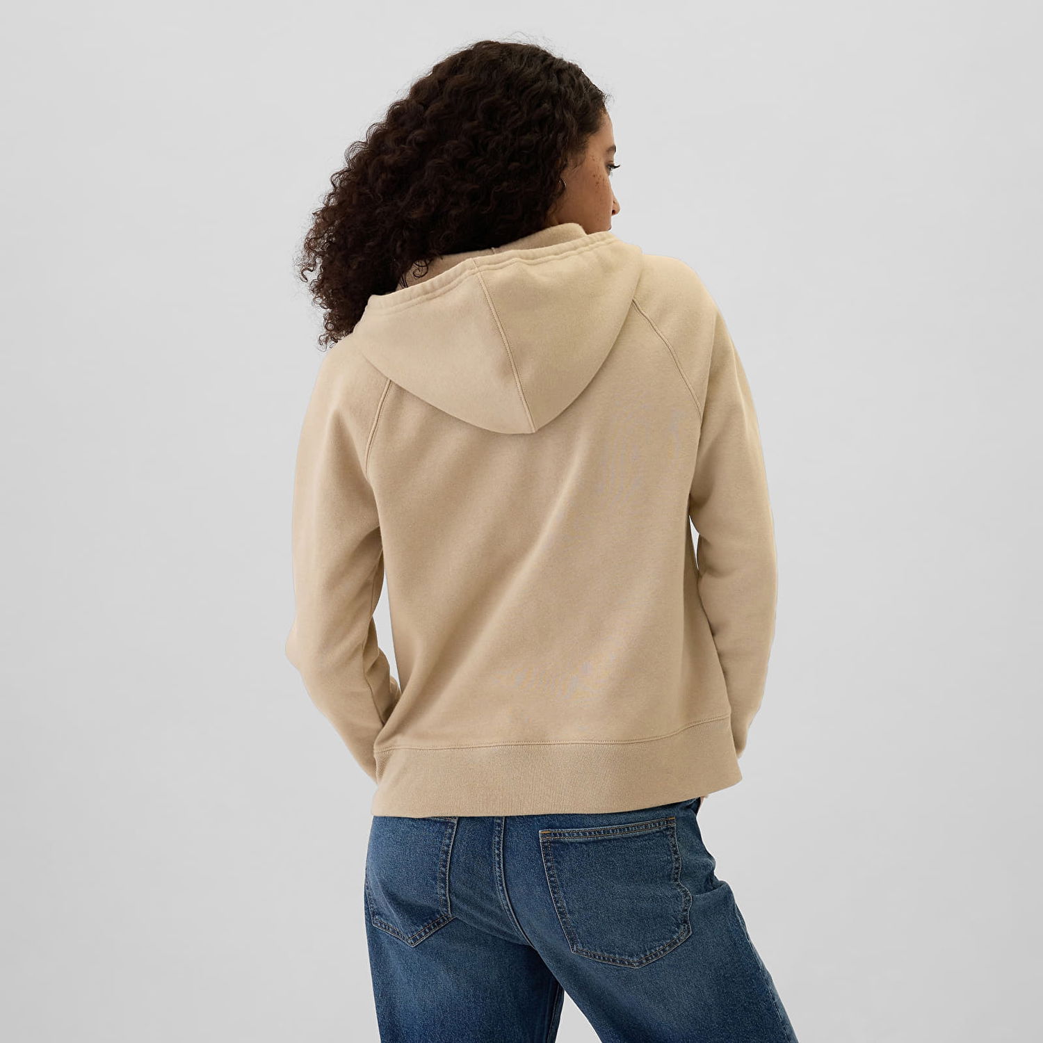 Суитчър GAP Logo Fullzip Hoodie Khaki Зелено | 463503-51, 1