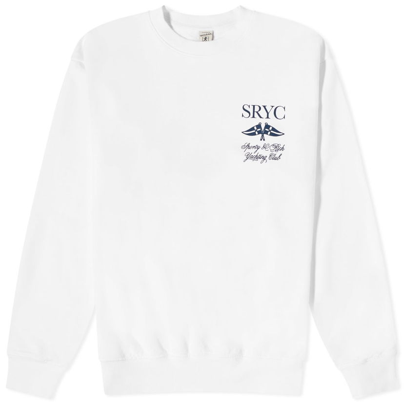 Пуловер Sporty & Rich Yacht Club Crew Sweat Сиво | CR884WH