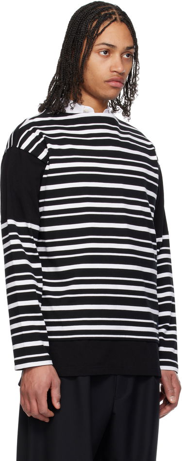 Пуловер Comme des Garçons Comme des Garçons Homme Horizontal Stripes Long Sleeve T-Shirt Черно | HO-T008-051, 1