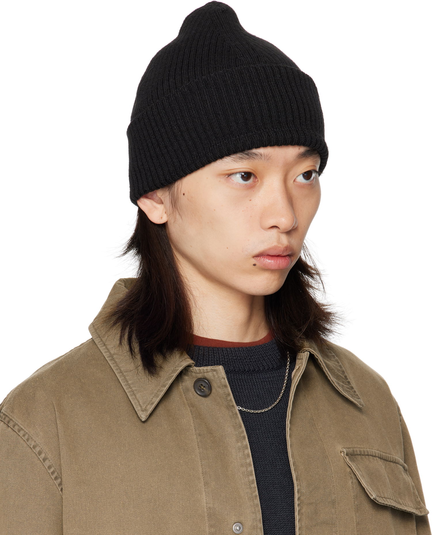Шапка OUR LEGACY Our Legacy Knit Beanie Черно | A4258KB, 1