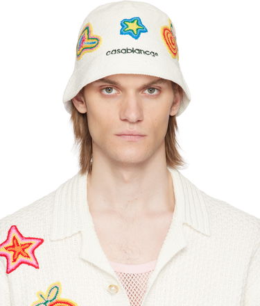 Шапка Casablanca Casablanca Crochet Bucket Hat Бяло | AS25-HAT-079-01, 0