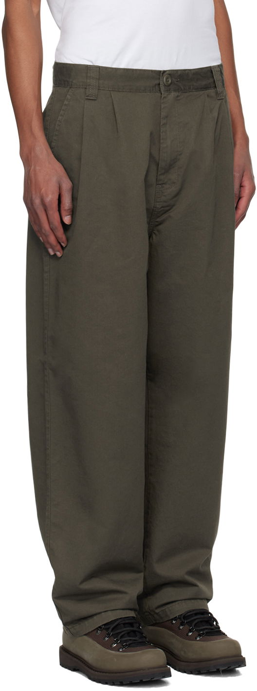 Панталони Carhartt WIP Merrick Relaxed Fit Cotton-Twill Trousers Зелено | I033759, 1