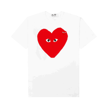 Тениска Comme des Garçons PLAY Red Emblem Small Eyes T-Shirt Бяло | AZ T220 051 1, 0