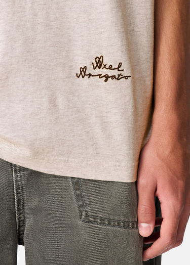 Тениска AXEL ARIGATO Saba Short Sleeve Crewneck Ombre T-Shirt Бежово | A3860003, 7