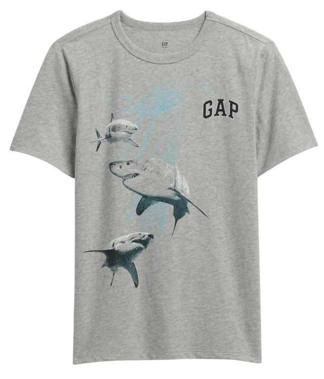 T-Shirt Shark Print