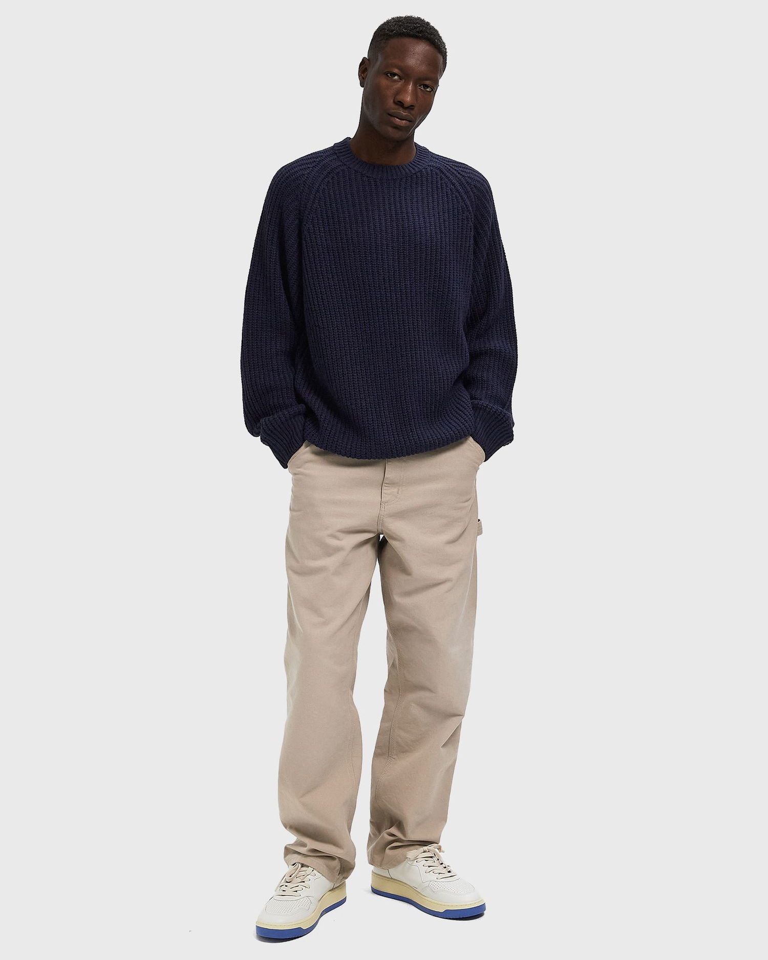 Пуловер Carhartt WIP Men's Knit Sweater Тъмно синьо | I035388-1C.XX, 1