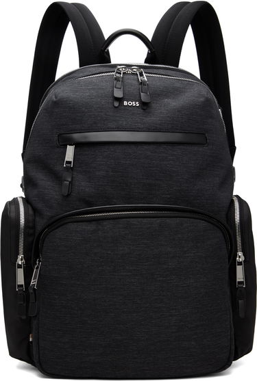 Раница BOSS Textured Fabric Hardware Backpack Черно | 50548018, 0