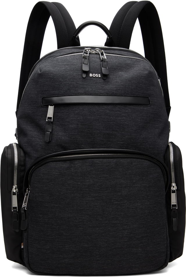 Textured Fabric Hardware Backpack
