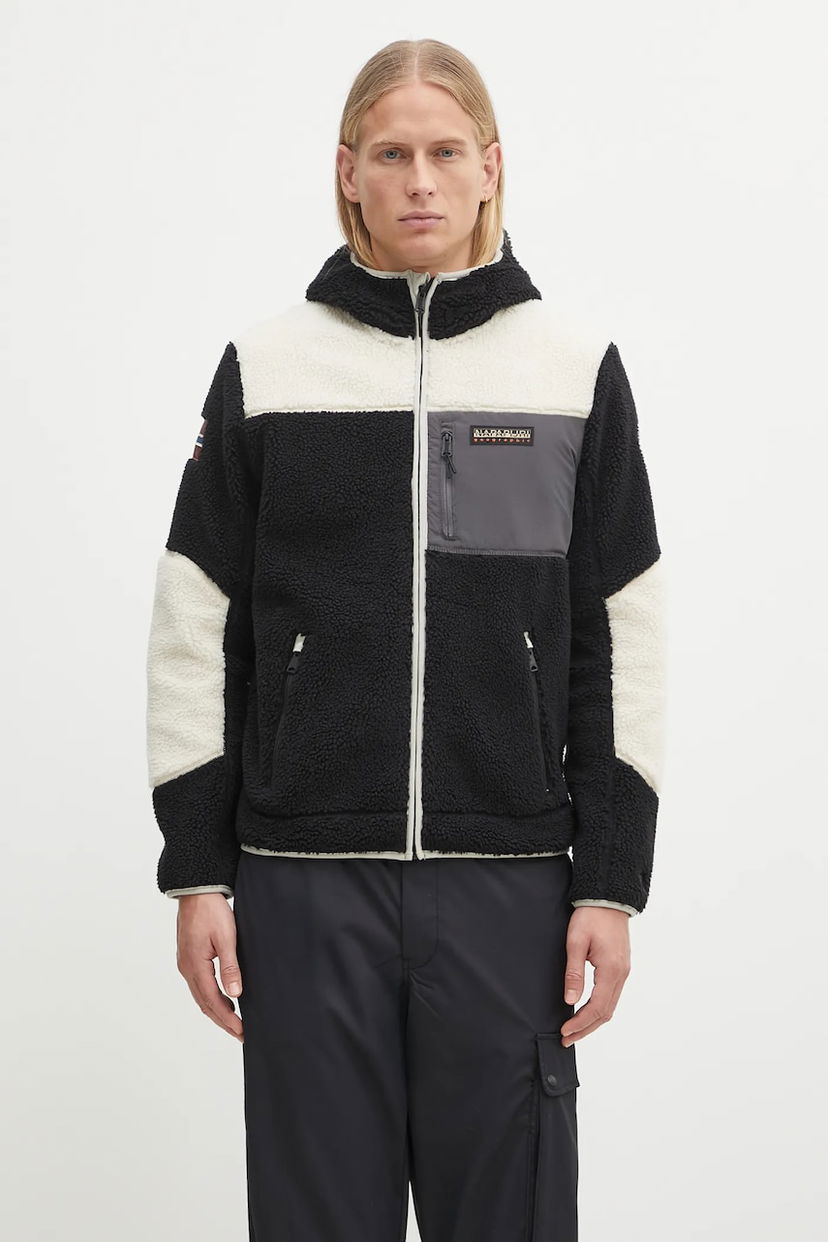 Суитчър Napapijri Yupik Color-Block Fleece Hoodie Многоцветен | NP0A4GNSMCB1
