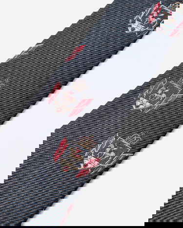 Аксесоари Junya Watanabe Silk Tie with Crest Pattern Черно | WP-K408-W25 1, 5