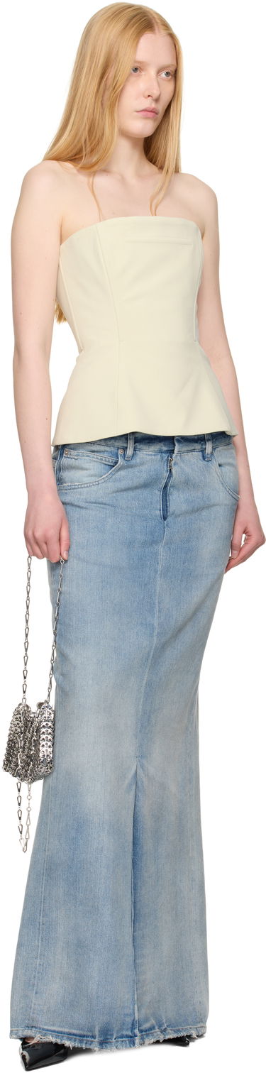 Съкратен топ Jean Paul Gaultier Jean Paul Gaultier Exclusive Topstitching Corset Top Жълто | 25/03-W-TO337-W002-79, 3