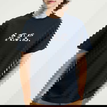 Тениска A.P.C. Hugo Graphic Logo T-Shirt Тъмно синьо | COHGS-M26543-IAK, 5