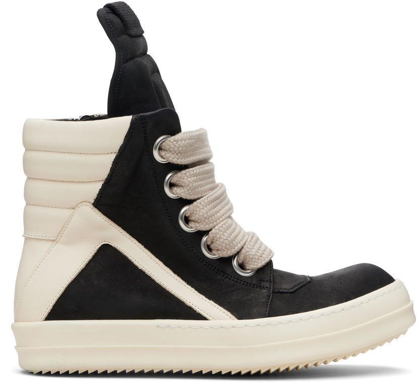 Кецове и обувки Rick Owens Concordians Jumbolace Geobasket Черно | RU02E1898 LWNW2