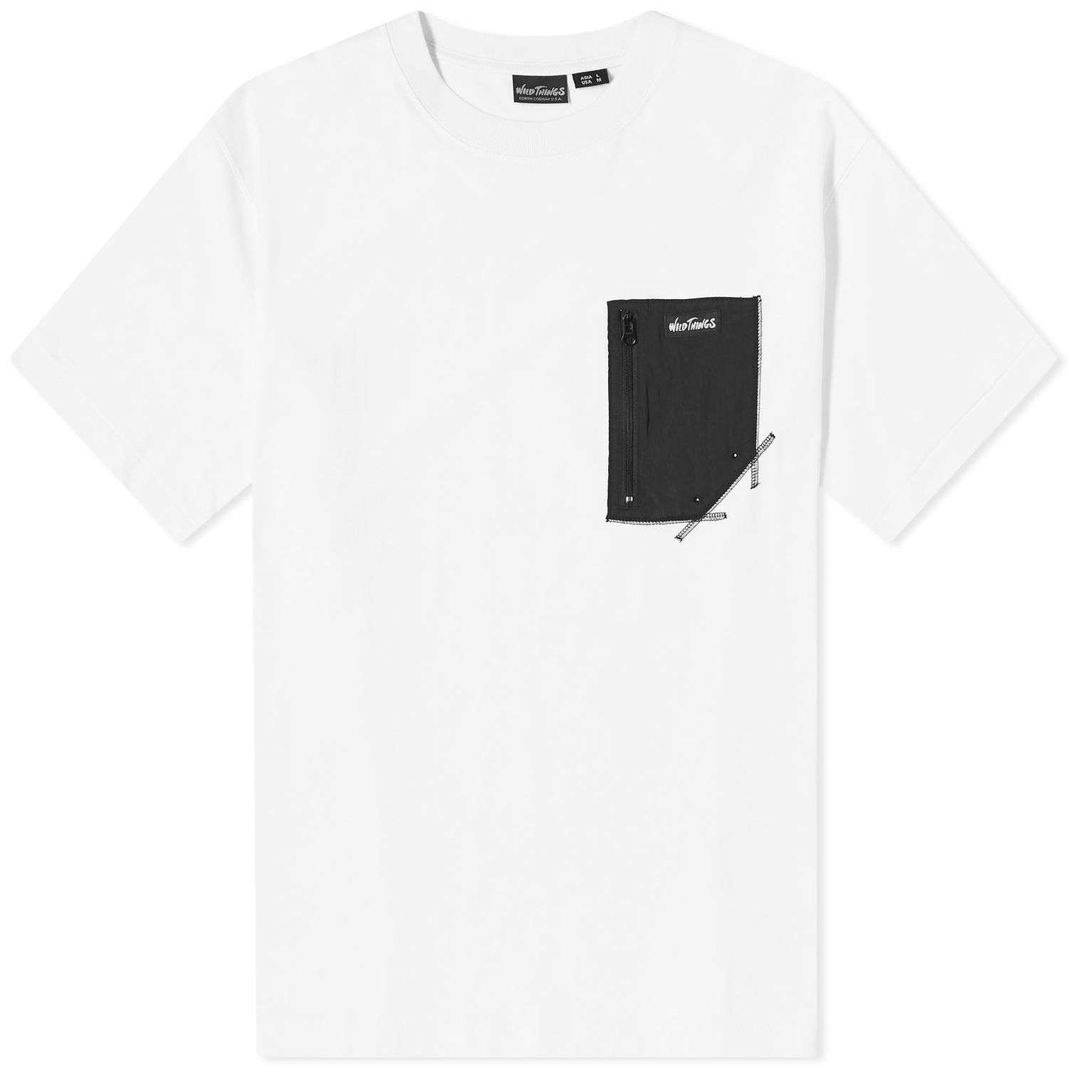 Тениска Wild things Camp Pocket T-Shirt Бяло | WT241-24-WHT, 0