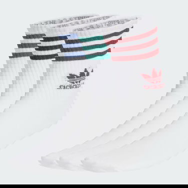 Чорапи adidas Performance Mid Cut Crew Socks (3 Pairs) Бяло | JI9471, 1