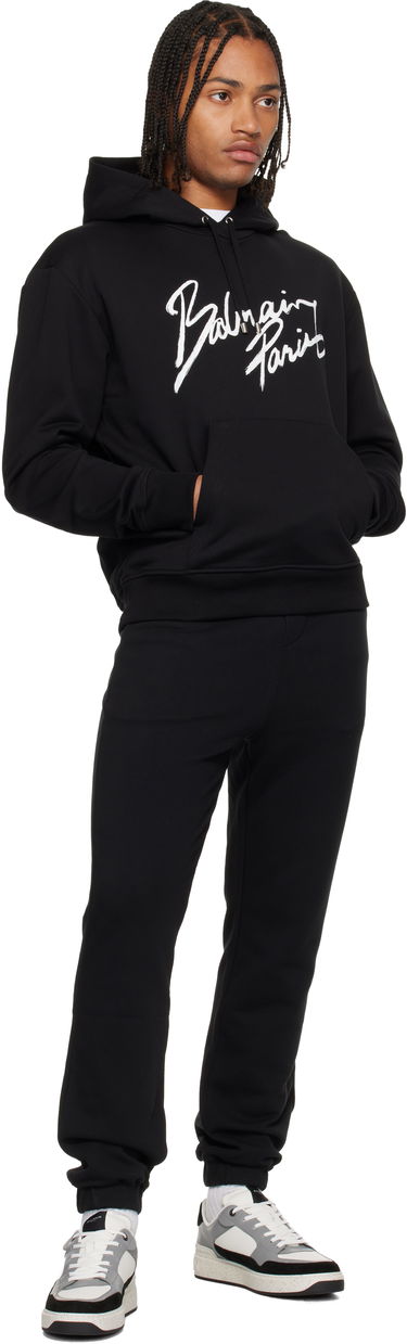 Суитчър Balmain 'Balmain Paris' Writing Hoodie Черно | FH2JR090BD27, 3