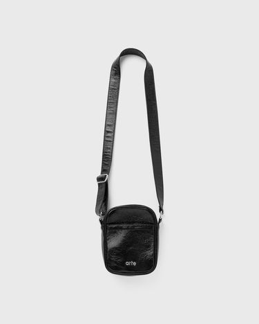 Чанта през рамо Arte Antwerp Shiny PU Bodycross Bag Черно | AW24-195AC-BLACK, 0
