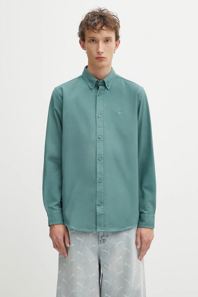 Cotton L/S Bolton Shirt regular fit with button-down collar