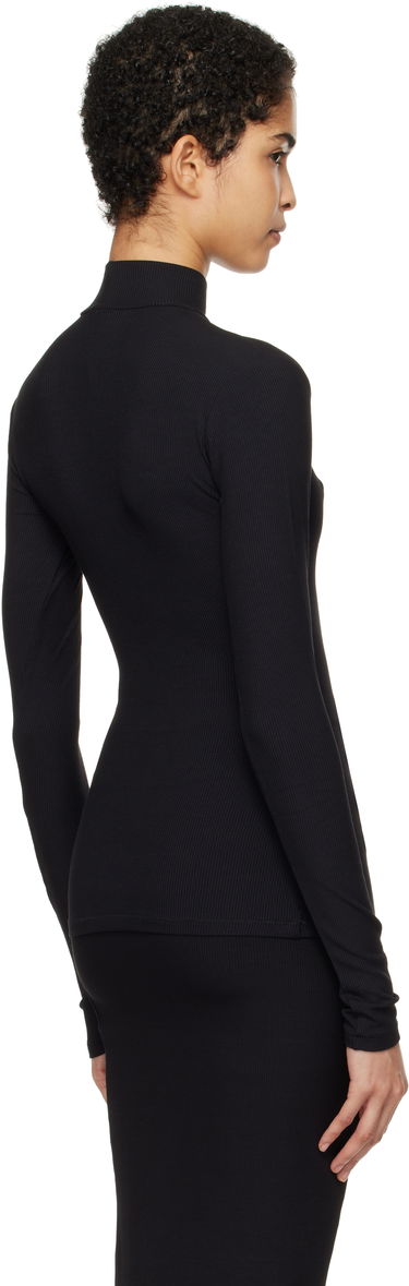 Пуловер SKIMS SKIMS Soft Lounge Mock Neck Long Sleeve Top Черно | LS-LST-6329W, 2