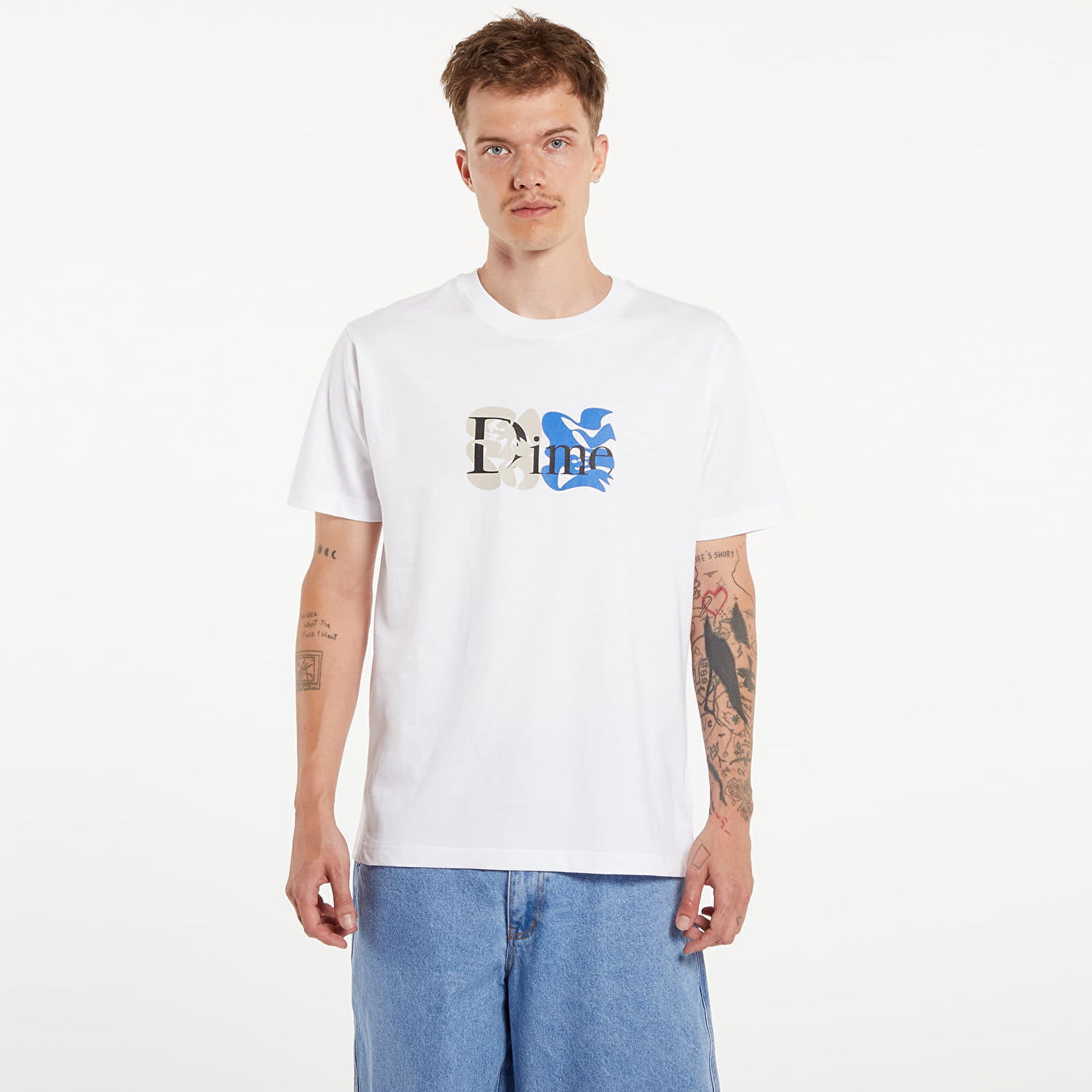 Тениска Dime Classic Duo T-Shirt UNISEX White Бяло | DIMESU2428WHT, 0