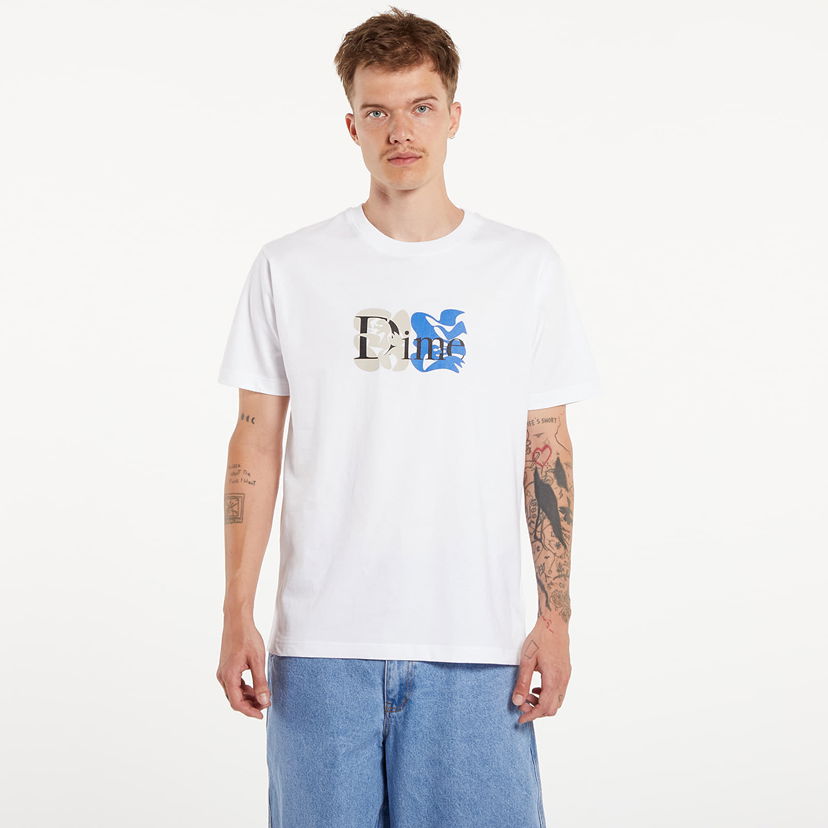 Тениска Dime Classic Duo T-Shirt UNISEX White Бяло | DIMESU2428WHT