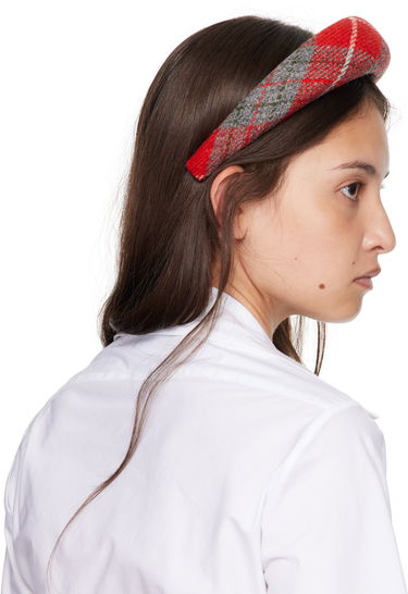 Барета Vivienne Westwood Vivienne Westwood Harris Tweed Tartan Padded Headband Червено | 8102001F-W00W1-, 2